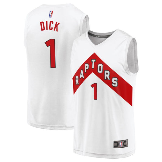 Gradey Dick Toronto Raptors Fanatics Branded Fast Break Replica Jersey - Association Edition - White