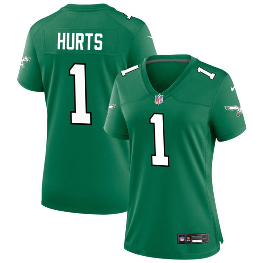 Jalen Hurts Philadelphia Eagles Nike Women's Alternate Game Jersey - Kelly Green