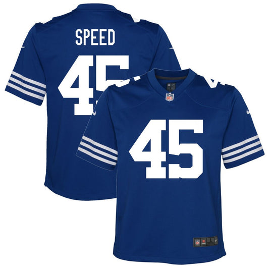 E.J. Speed Indianapolis Colts Nike Youth Alternate Game Jersey - Royal