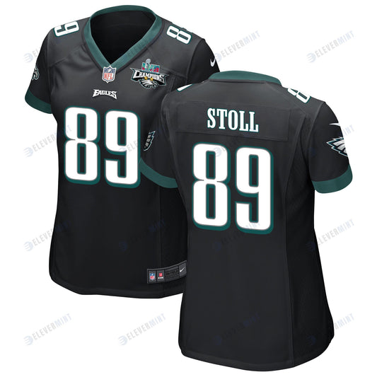 Jack Stoll 89 Philadelphia Eagles Super Bowl LVII Champions 2 Stars Women Game Jersey - Black