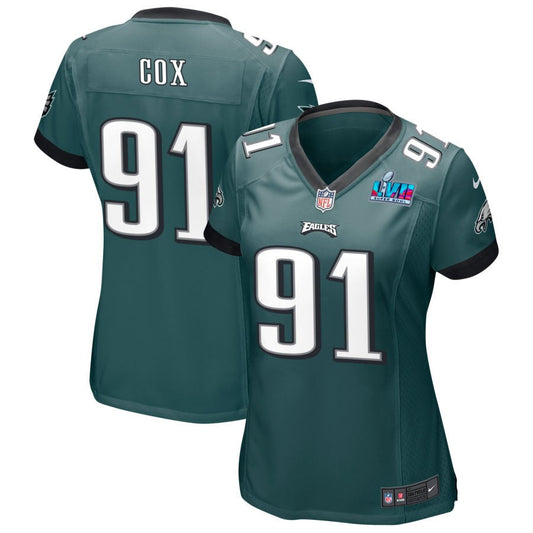 Fletcher Cox Philadelphia Eagles Nike Women's Super Bowl LVII Game Jersey - Midnight Green