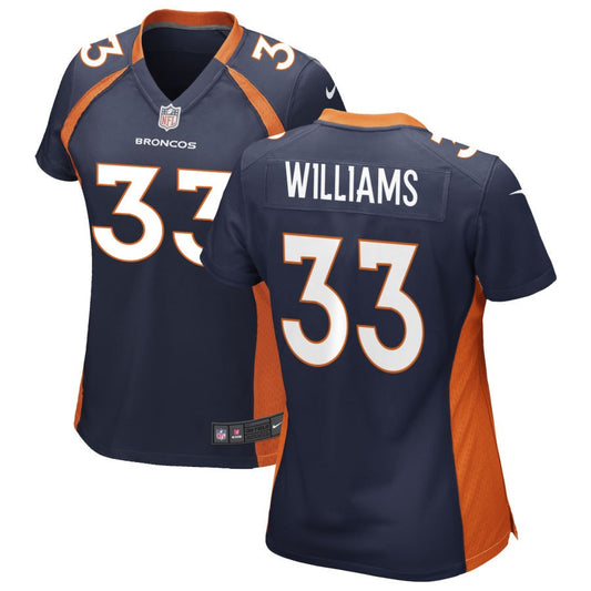 Javonte Williams Denver Broncos Nike Women's Alternate Game Jersey - Navy