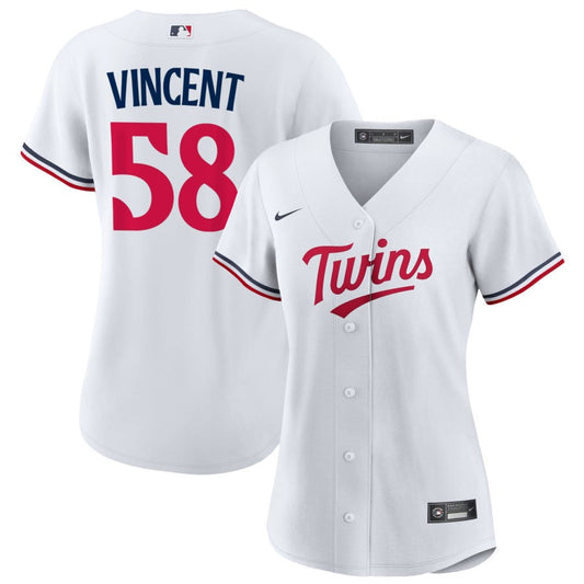 Nick Vincent Minnesota Twins Nike Women's Home Replica Jersey - White