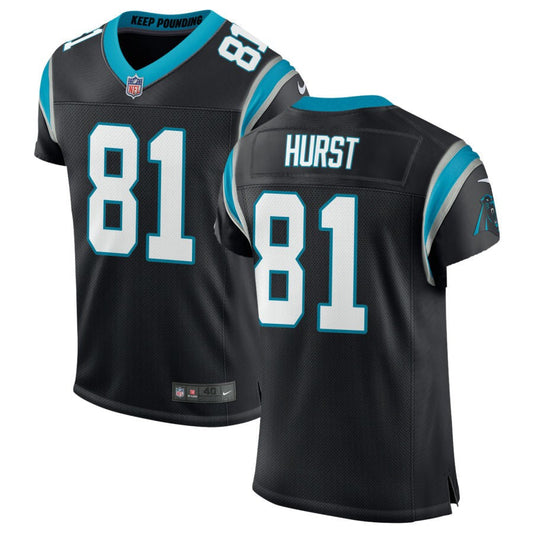 Hayden Hurst Carolina Panthers Nike Classic Elite Jersey - Black