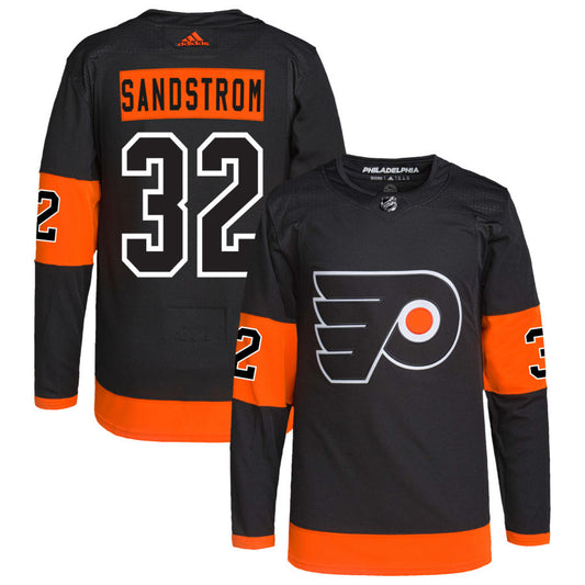 Felix Sandstrom Philadelphia Flyers adidas Alternate Primegreen Authentic Pro Jersey - Black