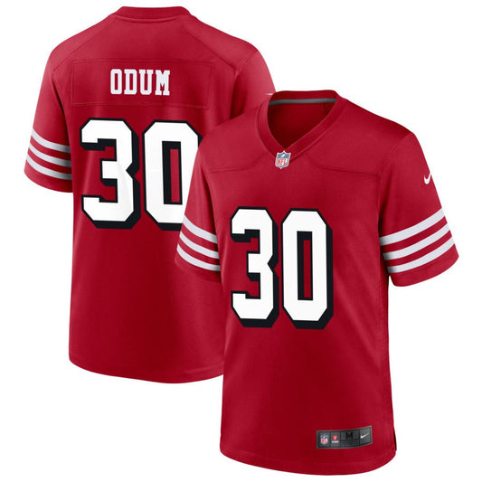 George Odum San Francisco 49ers Nike Alternate Game Jersey - Scarlet