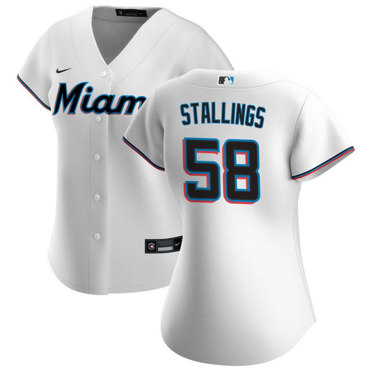 Jacob Stallings Miami Marlins Nike Women's Home Replica Jersey - White