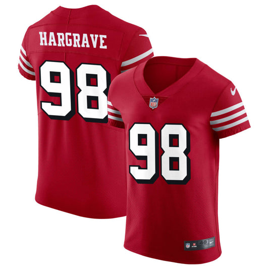 Javon Hargrave San Francisco 49ers Nike Alternate Vapor Elite Jersey - Scarlet