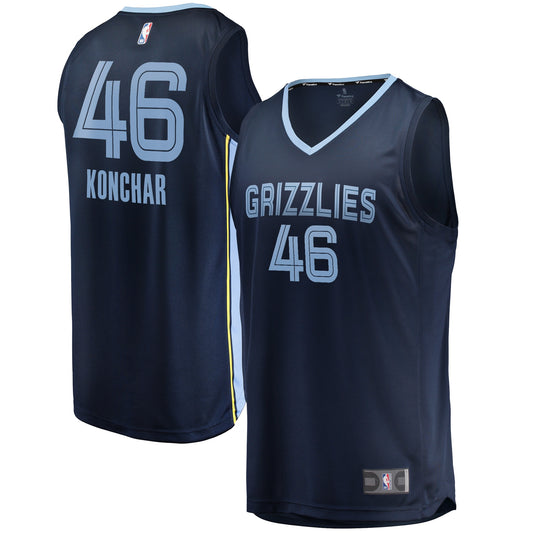 John Konchar Memphis Grizzlies Fanatics Branded 2021/22 Fast Break Replica Jersey - Icon Edition - Navy