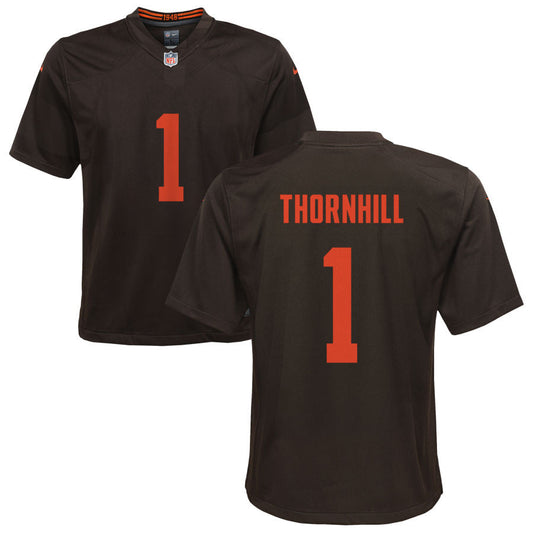 Juan Thornhill Cleveland Browns Nike Youth Alternate Game Jersey - Brown