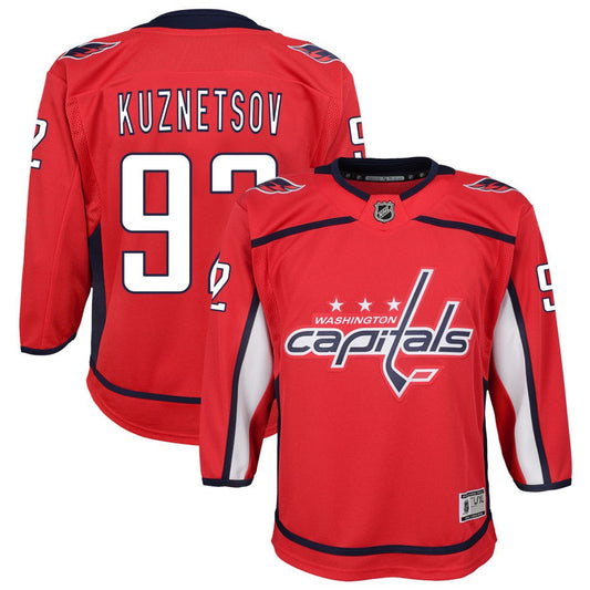 Evgeny Kuznetsov Washington Capitals Youth Home Premier Jersey - Red