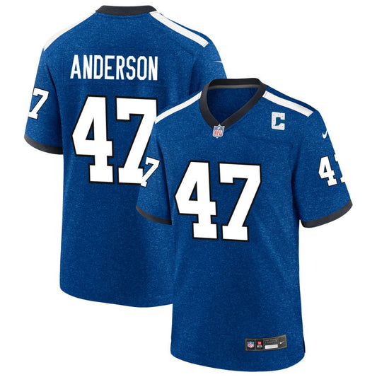 Liam Anderson  Indiana Nights Indianapolis Colts Nike Alternate Game Jersey - Blue