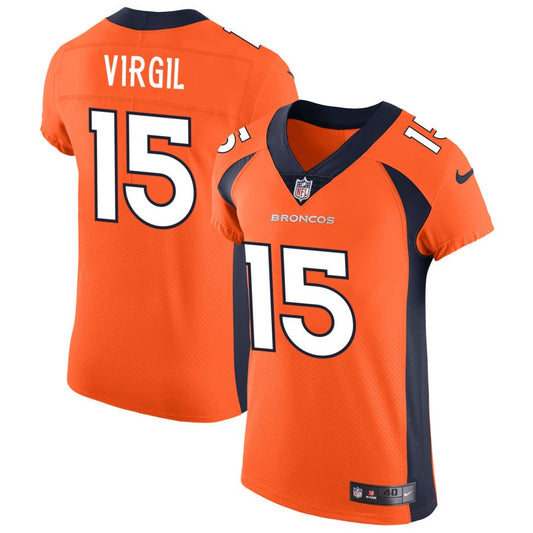 Jalen Virgil Denver Broncos Nike Vapor Untouchable Elite Jersey - Orange