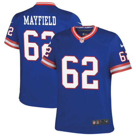 Jalen Mayfield New York Giants Nike Youth Classic Game Jersey - Royal