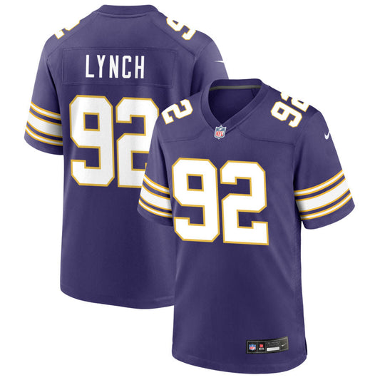 James Lynch Minnesota Vikings Nike Classic Game Jersey - Purple
