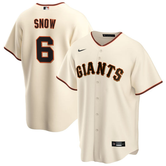 JT Snow San Francisco Giants Nike Home RetiredReplica Jersey - Cream
