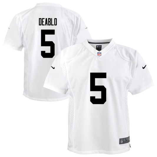 Divine Deablo Las Vegas Raiders Nike Youth Team Game Jersey - White