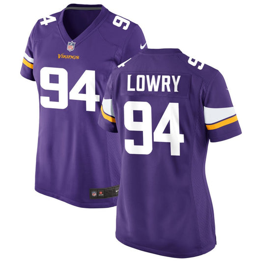 Dean Lowry Minnesota Vikings Nike Women's Game Jersey - Purple