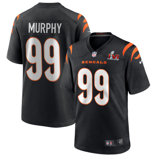 Myles Murphy Cincinnati Bengals Nike Super Bowl LVI Game Jersey - Black