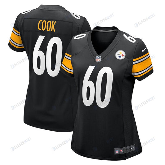Dylan Cook 60 Pittsburgh Steelers Women Game Jersey - Black