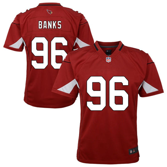 Eric Banks Arizona Cardinals Nike Youth Team Game Jersey - Cardinal