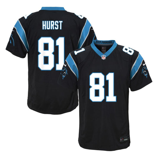 Hayden Hurst  Carolina Panthers Nike Youth Game Jersey - Black