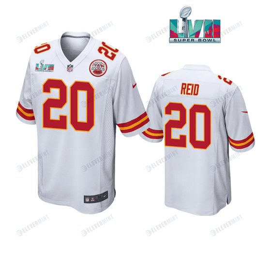 Justin Reid 20 Kansas City Chiefs Super Bowl LVII White Men Game Jersey
