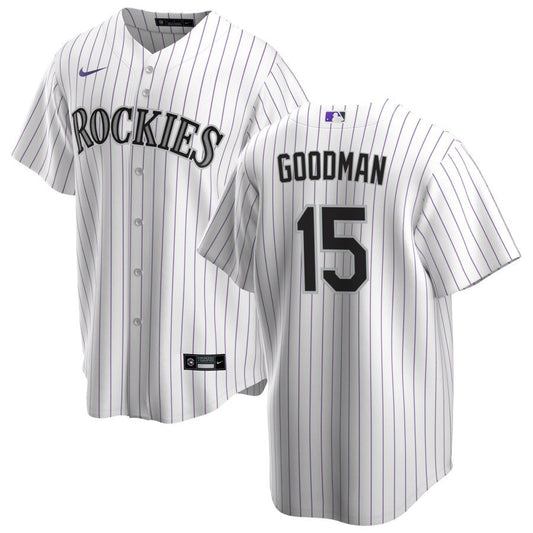Hunter Goodman Colorado Rockies Nike Home Replica Jersey - White