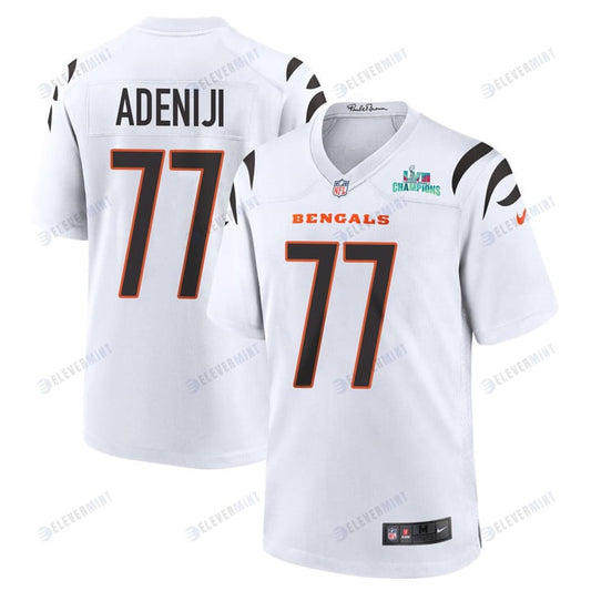 Hakeem Adeniji 77 Cincinnati Bengals Super Bowl LVII Champions Men Game Jersey - White