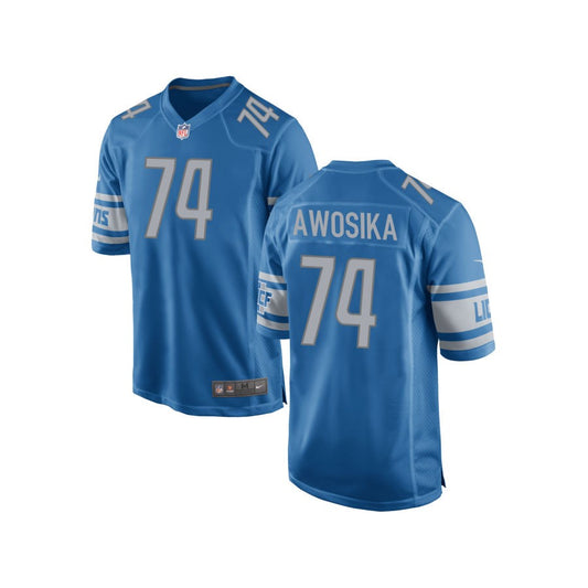 Kayode Awosika Detroit Lions Nike Youth Team Color Game Jersey - Blue