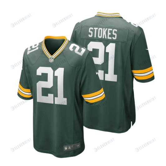 Eric Stokes 21 Green Bay Packers Men Home Game Jersey - Green