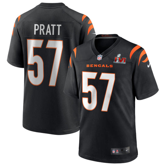 Germaine Pratt Cincinnati Bengals Nike Super Bowl LVI Game Jersey - Black