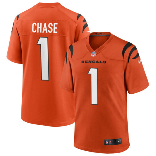 Ja'Marr Chase Cincinnati Bengals Nike Alternate Game Jersey - Orange