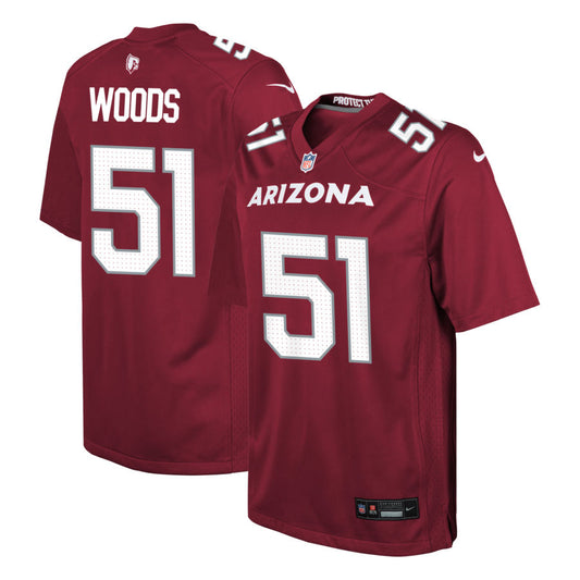 Josh Woods  Arizona Cardinals Nike Youth Game Jersey - Cardinal