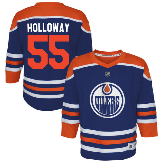 Dylan Holloway Edmonton Oilers Youth Home Replica Jersey - Royal