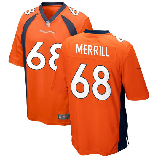 Forrest Merrill Denver Broncos Nike Game Jersey - Orange