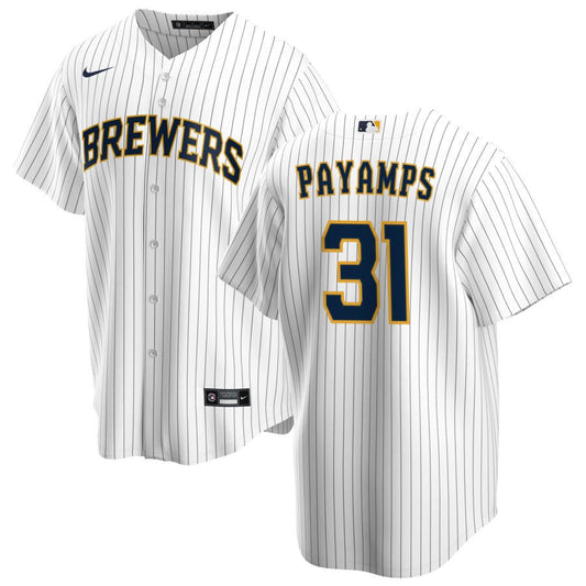 Joel Payamps Milwaukee Brewers Nike Alternate Replica Jersey - White
