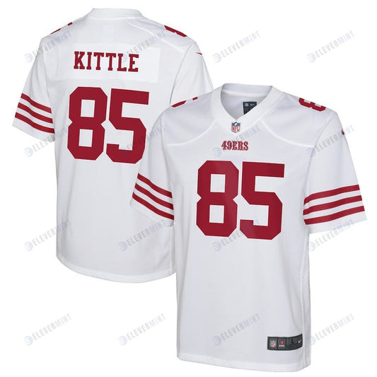 George Kittle 85 San Francisco 49ers Youth Game Jersey - White