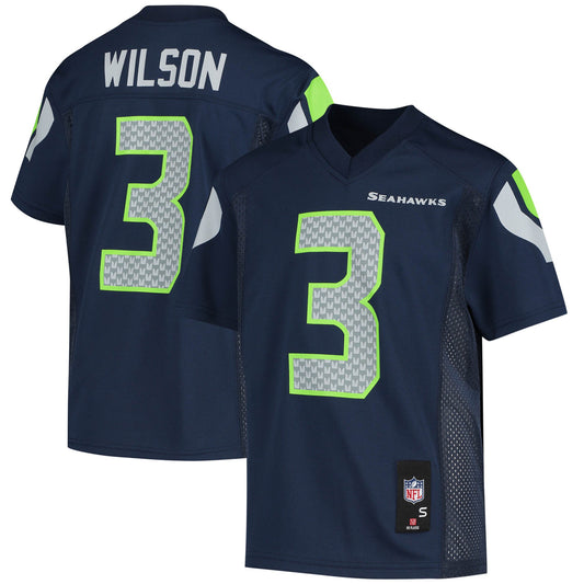 Russell Wilson Seattle Seahawks Youth Replica Player Jersey - College Navy