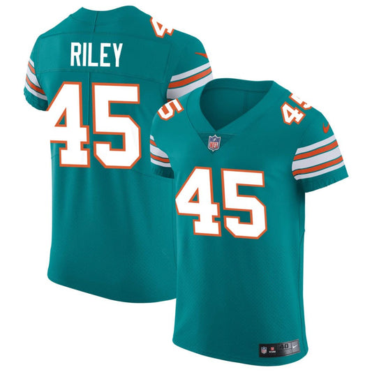 Duke Riley Miami Dolphins Nike Elite Vapor Untouchable Jersey - Aqua