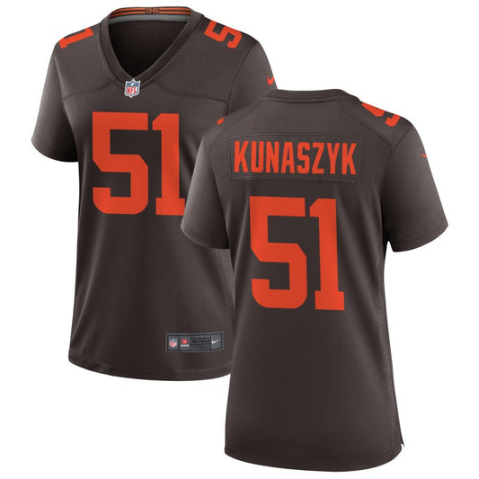 Jordan Kunaszyk Cleveland Browns Nike Women's Alternate Game Jersey - Brown