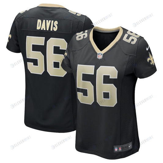 Demario Davis 56 New Orleans Saints Women's Game Jersey - Black