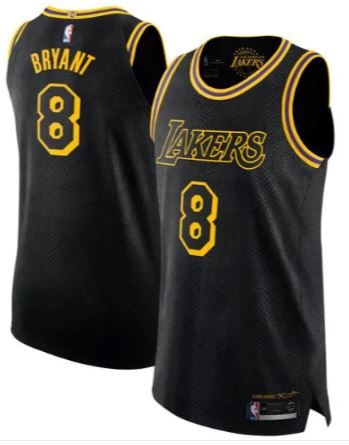Men's Los Angeles Lakers Kobe Bryant #8 Classic Jersey Black